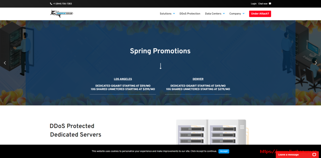 Sharktech：荷兰独立服务器/10Gbps端口/不限流量/100Gbps免费DDoS保护/319 美元/月