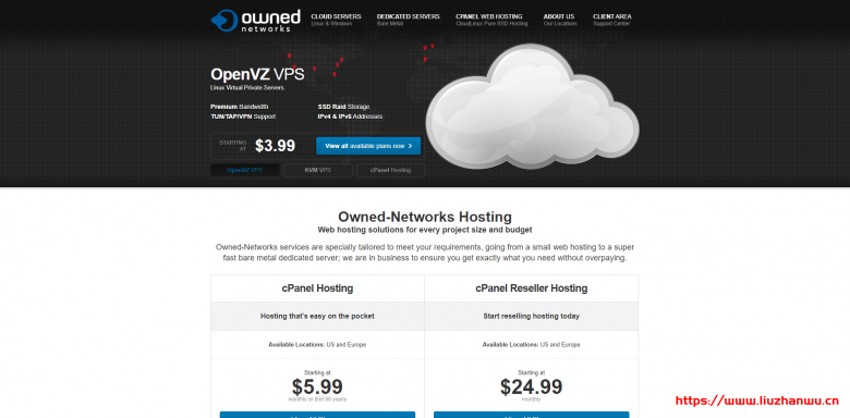 Owned-Networks最新促销:洛杉矶、西雅图、达拉斯、纽约、北卡、迈阿密VPS,KVM虚拟化5美元/月可选Windows,OpenVZ虚拟化13美元/年-主机阁