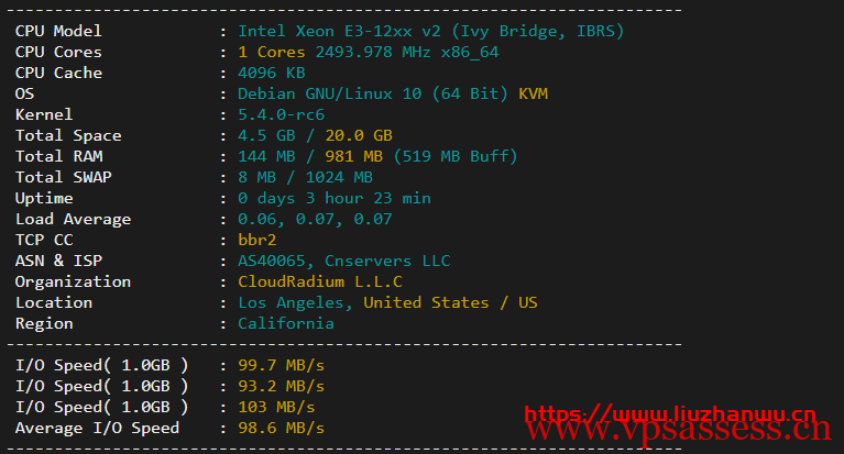#玩具#舍利云:12元/月/1核/1GB内存/200GB流量/10Mbps端口/KVM/美国CERA,限量25台