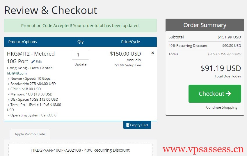 Kuai Che Dao:喜提香港运营商牌照,美西服务统统6折!$91/年/2核/2GB内存/10GB SSD空间/2TB流量/10Gbps端口/KVM/香港BGP