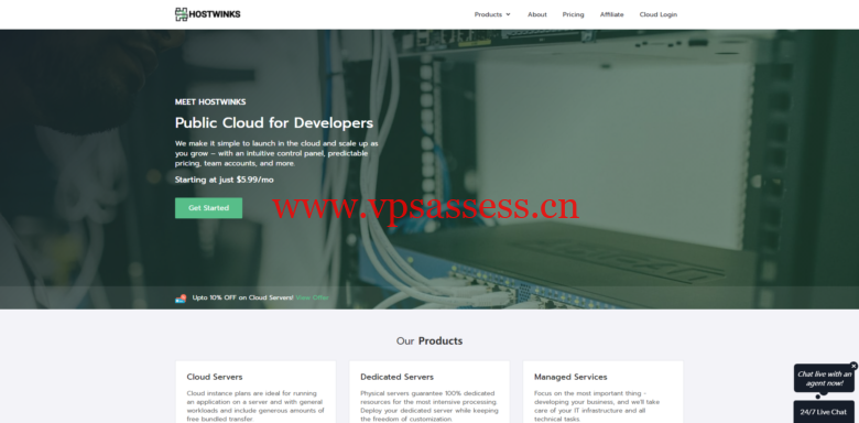 hostwinks:印度孟买 VPS,$6/月,1核/1G内存/25G SSD/1T流量/1G带宽-主机阁