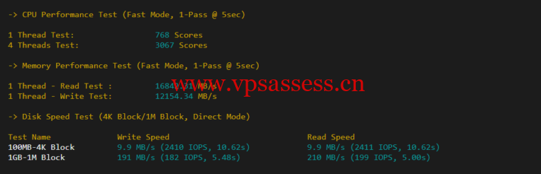 稳爱云：香港CN2 GIA，2核/2G/20M带宽，月付34元，美国CERA联通首月半价25元，简单测评