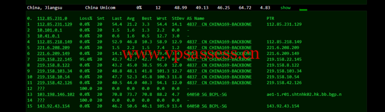 稳爱云：香港CN2 GIA，2核/2G/20M带宽，月付34元，美国CERA联通首月半价25元，简单测评