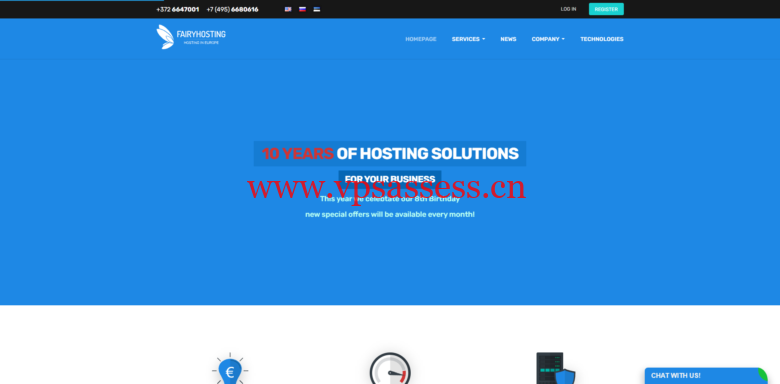 FairyHosting：€9.9/月/1核/4GB内存/50GB SSD空间/不限流量/1Gbps端口/KVM/爱沙尼亚vps-主机阁