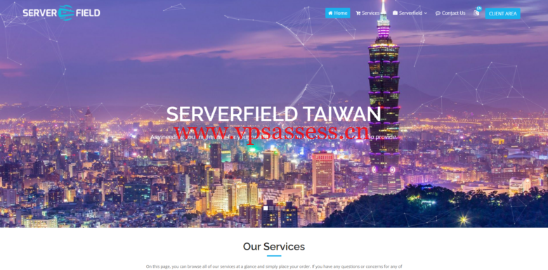 serverfield：台湾VPS，带宽升级，1核/1G/100M带宽，月付$16.99 USD-主机阁