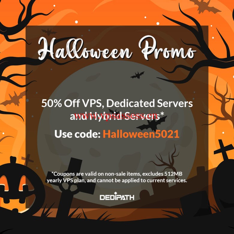 #万圣节优惠#DediPath:美国特价独立服务器$39每月起,VPS全场5折优惠-主机阁