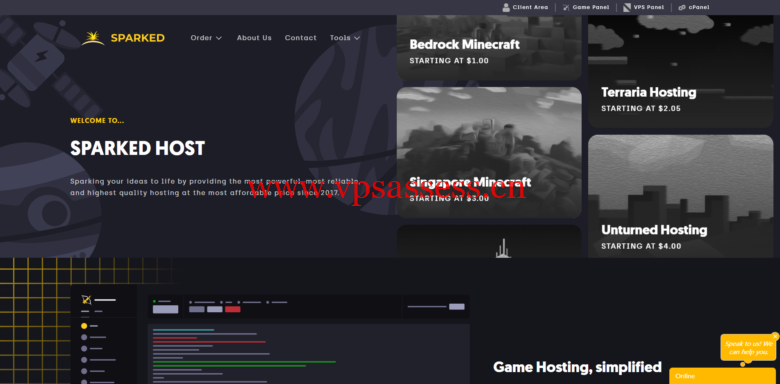 sparkedhost:11月促销,首月6.5折,AMD Ryzen高性能VPS首月$4起,英特尔cpu首月$2.8起-主机阁
