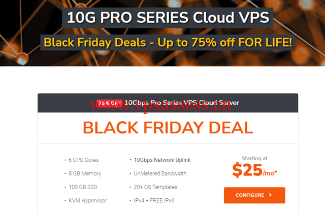 TurnkeyInternet：黑色星期五特价，美国大带宽VPS，免费Windows，高达10Gbps端口不限流量，6核8G100GB存储，$25/月