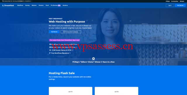 Dreamhost限时闪购： WordPress主机，外贸独立站主机，年付低至$2.95/月
