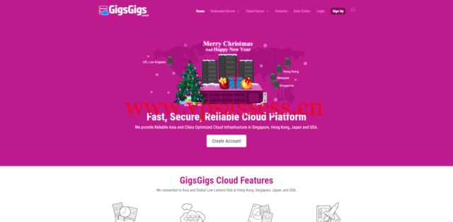 GigsGigsCloud：春节促销，全场VPS 8.5循环促销，可选美国cn2 gia/美国高防/10G cmi/日本软银等