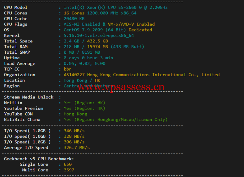 华纳云:香港(独立)服务器(10M带宽cn2),简单测评