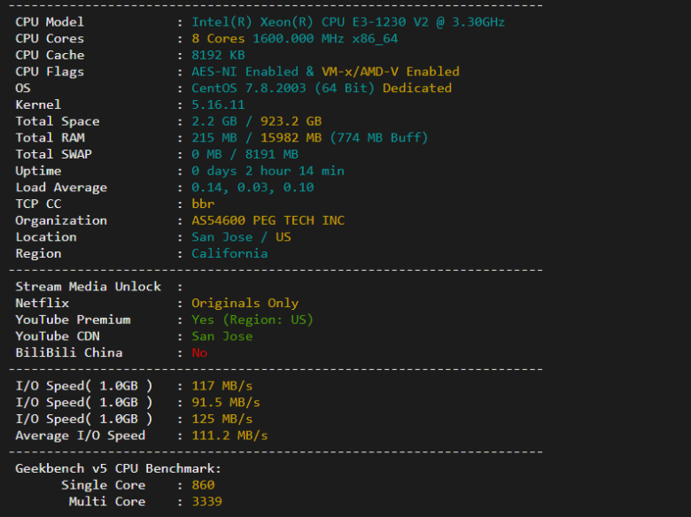 raksmart:美国圣何塞(硅谷)机房独立服务器,精品网30M线路(个别地区走cn2线路),机器性能/流媒体/线路等测评数据分享