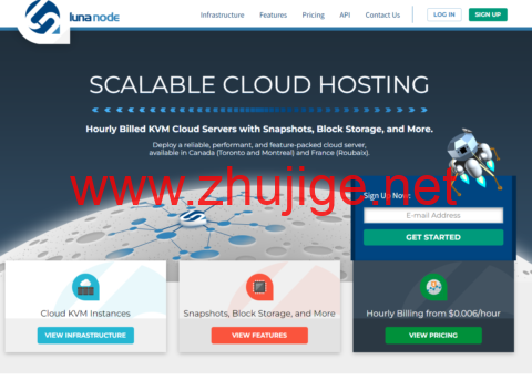 LunaNode：加拿大按时计费vps，1核/1G内存/15G SSD硬盘/1000GB流量/1Gbps带宽，$0.00486/小时起，月付$3.5起-主机阁
