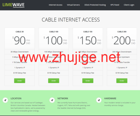 Limewave:美国vps,西雅图机房,1核@独享/2GB内存/25GB SSD硬盘/2TB流量/1Gbps带宽,$5.6/月起-主机阁