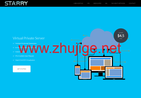 StarryDNS：亚太地区VPS，1核/1G内存/20G硬盘/500G流量/100Mbps带宽，$10/月起，可选香港、日本、韩国和新加坡机房-主机阁
