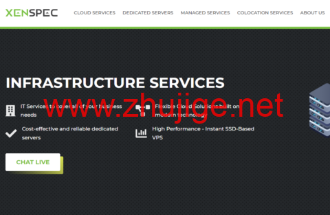 XenSpec:美国vps,芝加哥机房,1核/1GB内存/灵活配置硬盘/无限流量/1Gbps带宽,$2.95/月起-主机阁