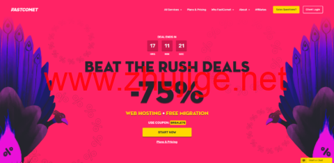 #Beat the Rush#FastComet：共享主机高达75%优惠，云VPS和专用CPU服务器高达30%优惠-主机阁