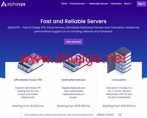 AlphaVPS：OpenVZ架构vps，4核/2GB内存/15GB SSD/1TB流量/1Gbps带宽，€3.50/月，可选洛杉矶/纽约/保加利亚/伦敦/纽伦堡机房-主机阁