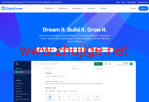 DigitalOcean：新注册赠送200美元，可选9个机房云服务器，$4/月起(按小时计费$0.006/小时起)-主机阁