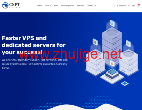 CSPT：洛杉矶机房高防VPS，1核/512MB/10GB/不限流量/5Mbps带宽，$0.01/月，三网CMIN2-主机阁