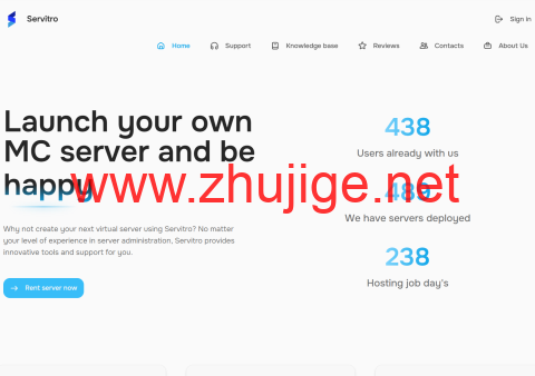 servitro：德国vps，AMD Ryzen@1核/1GB/10GB NVMe/1TB@1Gbps，$12/年-主机阁