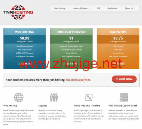 TNAHosting：芝加哥vps，8折，2核/1GB内存/30GB SSD/15TB流量/1Gbps端口，$12/年-主机阁