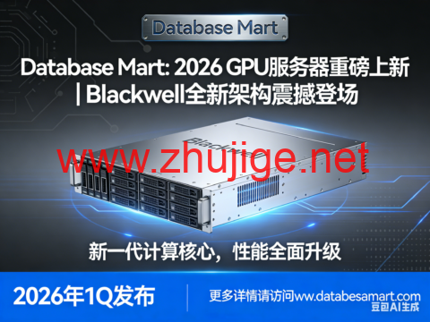 Database Mart： 2026 GPU 服务器重磅上新｜Blackwell 全新架构震撼登场-主机阁